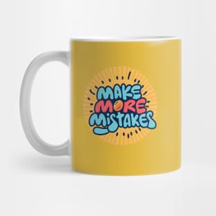 Make More Mistakes: Vibrant Summer Vibes with Sunglasses Mug